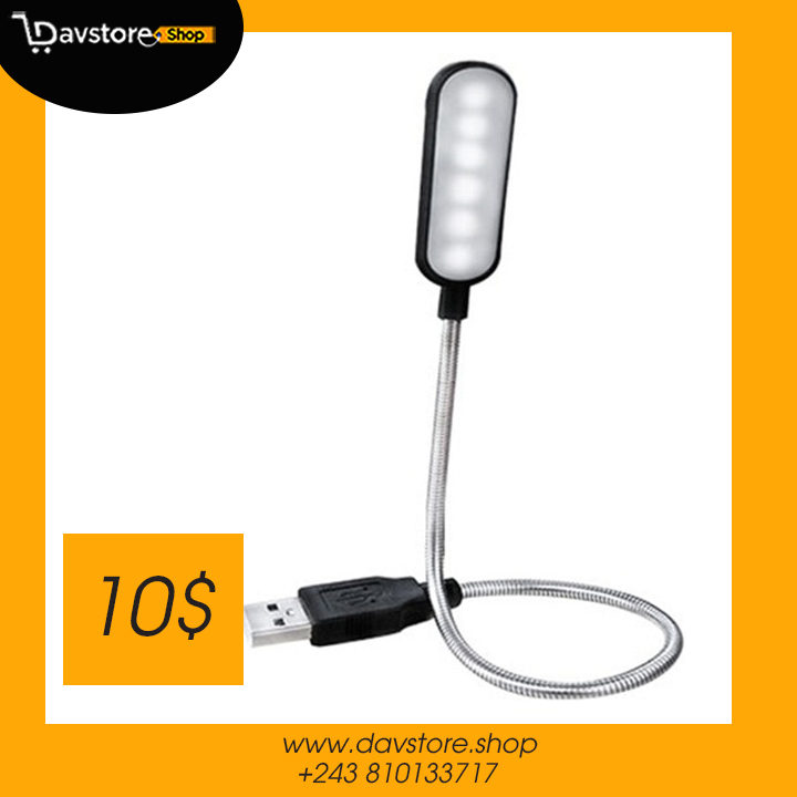 PC koulate Ampoule USB Flexible Lampe de Nuit LED de Protection des Yeux à 360 ° avec col de Cygne pour Ordinateur Portable 